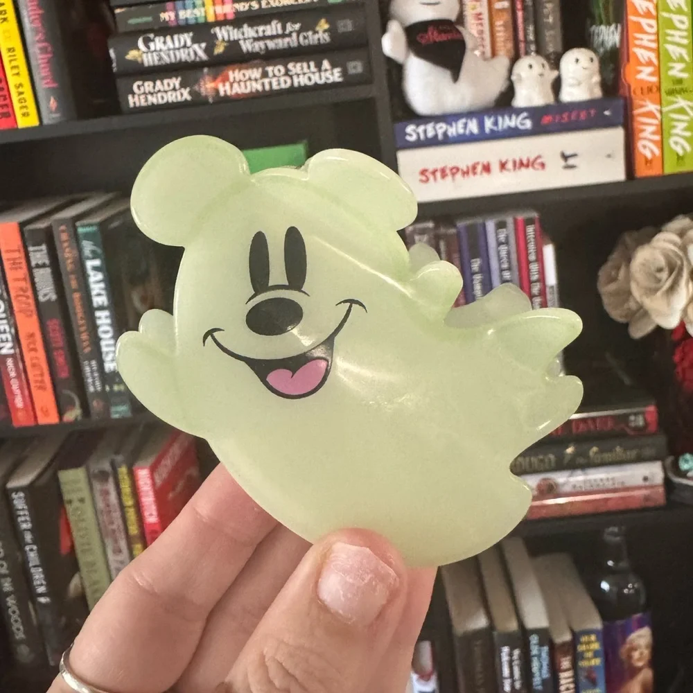 Disney Ghost Mickey Glow in Dark Hair Claw Clip
